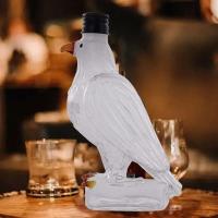 Estatuas creativas de animales de cristal, botella de águila exquisita de whisky, decoración de bar en casa - details 1