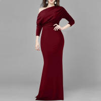 Vestido de fiesta ajustado con hombros descubiertos, elegante, francés, sin mangas, primavera 2025 - details 8