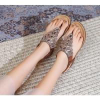 Sandalias Mujer 2025 con Cristales y Plataforma |   Tira en Dedo para Verano, Diseño Elegante y Fresco para Playa y Ciudad - details 11
