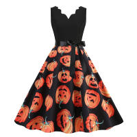 Vestido Impreso de Halloween para Mujer Abrigo y Cardigan de Moda - details 5