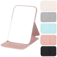 Espejo de Maquillaje Portátil Plegable Espejo de Escritorio de Cuero PU Lío Compacto para Viajes - details 0