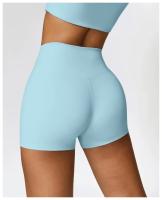 Pantalones cortos de Yoga para mujer, mallas de cintura alta de Color sólido, suaves, ajustados, deportivos, de compresión - details 21