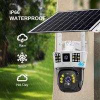 Cámara de vigilancia alimentada por energía Solar, Triple pantalla, 360 °, exterior, día-noche, a todo Color, remota, inalámbrica, 3 pantallas - details 7