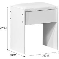 Iluminación de Tocador de Espejo 6 Cajones, 6 Estantes para Dormitorio, 80 x 36 x 130 cm, 1905 V8 - details 13