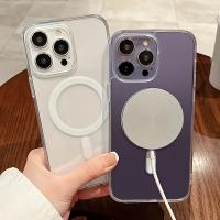 Fundas Transparentes de Acrílico con Cubierta Magnética Completa y Borde Suave, Agujero Grande, Anticaída, Compatible con Carga Inalámbrica para iPhone11 / 11pro / 11promax / 12 / 12mini / 12pro / 12pro / 13 / 13mini / 13pro / 13pro / 14 / 14pro - details 2