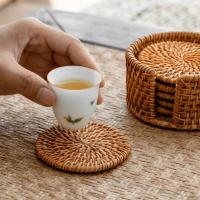 Juego de Posavasos de Té Kung Fu Villa Circular con Manteles de Mesa y Almohadillas - details 4