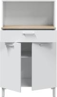 Alacena de Cocina Mueble Auxiliar de 3 Puertas y 1 Cajón Acabado en Blanco Artik y Roble Canadian - details 19