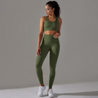 Hamidou-Conjunto de Yoga sin costuras para mujer, ropa deportiva para gimnasio, sujetador de entrenamiento, mallas de cintura alta para correr, traje para Fitness - details 17