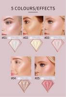 Paleta de iluminador facial de alto brillo, brillo de perlas, polvo horneado suave, resaltador brillante duradero - details 1