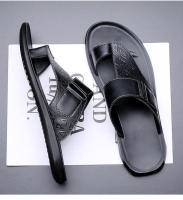 Sandalias de cuero para hombre, verano 2025, talla grande, modernas, versátiles, sencillas y juveniles, para la playa. - details 1