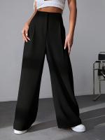Pantalones de vestir clásicos nuevos en pantalones femeninos de pierna recta cómodos pantalones de mujer de cintura alta sólidos calientes - details 12