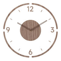 Reloj de Pared de Madera Vintage Grande Reloj Silencioso de Madera Sólida para Sala de Estar, Dormitorio, Oficina Estilo Rústico - details 3