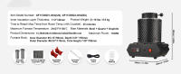 Horno de fusión de oro SucceBuy de 1350 W. Control digital. Temperatura máxima 2102 ℉ /1150 ℃ . Viene con crisoles de grafito de 1 kg y 3 kg. Derretir oro, plata, cobre, aluminio. - details 5