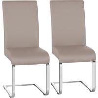 2 Piezas Sillas de Comedor Sillas de Oficina Conferencia Altura 47cm Carga Máxima 135kg Blanco - details 67