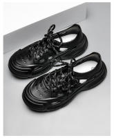 Zapatos de playa personalizados, plataforma que aumenta el agujero junto al mar, zapatos casuales de verano para hombres, ropa exterior, monos, sandalias - details 2