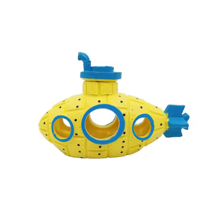 Decoración de Acuario de Resina de Submarino Adorno de Piscina de Peces con Refugio de Camarón - 1