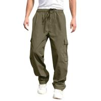 Europa y los Estados Unidos hombres nueva primavera otoño jóvenes calle hombres pantalones casuales moda suelta pantalones de tubo recto monos - details 4