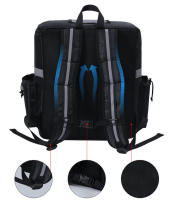 Bolsa térmica extra grande de 35L, impermeable, negra, con asa para el hombro, para entrega y capacidad para alimentos frescos. - details 6