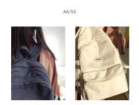 Nueva Mochila Sencilla para Estudiantes Universitarios Mochila de Color Sólido para Hombres y Mujeres - details 2