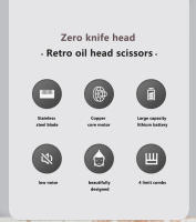 Cortadora de pelo eléctrica profesional para hombres, recortadora de barba, cortadora de pelo recargable por USB, máquina de corte de pelo - details 4