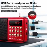 Mini Radio portátil recargable de mano, reproductor Digital FM, USB, TF, MP3, altavoz Stonego, dispositivos, suministros - details 0