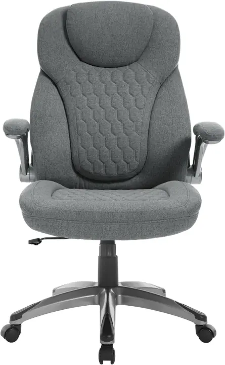 Silla de Oficina, Silla Ejecutiva con Respaldo Alto y Brazos, Sillas Ergonómicas, Silla de Escritorio Ajustable en Altura, Función Mecedora y Giratoria con Ruedas, Negro, BS149sz - 1