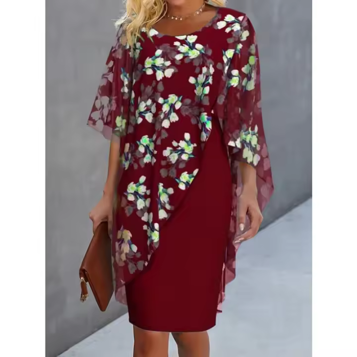 Vestido estampado de moda de verano para mujer - 1