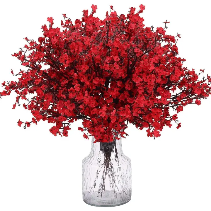 Superflor 3 Unidades de 50 cm Flores Artificiales de Cerezo Decoración de Plantas Artificiales para Hogar, Bodas, Fiestas, Oficinas, Balcones y Jardines - 1