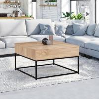 Mesa de centro, con tablero abatible integral y estante inferior, diseño industrial - details 1