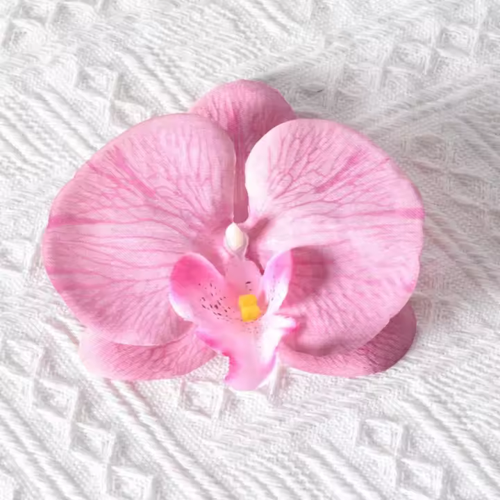 Bonita joyería DIY para hacer manualidades, flor de imitación, accesorios hechos a mano, tocado, mariposa, orquídea, decoración de flores, horquilla para mujer - 1