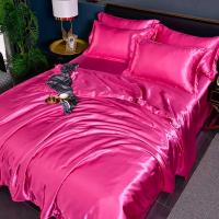 Sábana de Terciopelo de Lujo Emulación Cubierta de Edredón de Gran Tamaño Manta de Color Sólido de Alta Calidad para Cama Doble Queen y King - details 9
