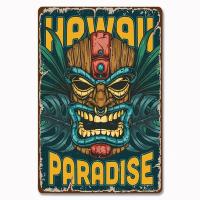 Cartel de fiesta en la playa Vintage, carteles de hojalata, surfear, California, Hawaii, placa de Metal, decoración de pared del hogar, decoración de la habitación - details 28