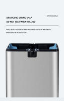 Cubo de Basura de Acero Inoxidable Inteligente Alto Capacidad 15L-60L Ideal para Cocina - details 13
