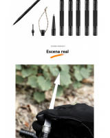 Productos al aire libre Multi-Set Funcional Bastones de Senderismo Aleación de Aluminio Palo de Campo Escalada Equipo Defensivo - details 9