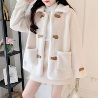 Nueva chaqueta sherpa de otoño e invierno para mujer, chaqueta corta holgada y versátil - details 1