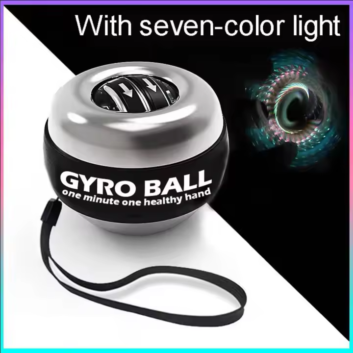 Bola de Muñeca con Giroscopio LED Autodestart Equipo de Entrenamiento para Resistencia de Mano y Brazo - 1