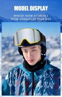 Kapvoe-Gafas de esquí con protección UV400 para hombre y mujer, lentes de snowboard, máscara deportiva de invierno, antiniebla - details 14