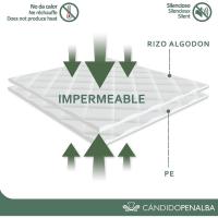 Protector de colchón impermeable, 100% Poliéster, microfibra, protector de colchón de esponja suave con esquinas - details 2