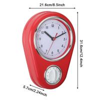 Reloj de pared con temporizador para cocina, cronógrafo giratorio con movimiento silencioso, creativo y Simple, ideal para sala de lectura interior - details 6