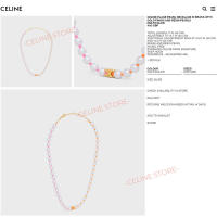 СЕLΙΝЕ Plage Collar de perlas Pulsera de latón con acabado dorado y perlas de resina Multicolor - details 1