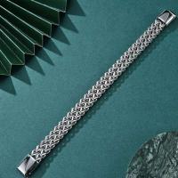 HNSP Joyería de acero inoxidable de 10 mm para hombre, cerradura oculta, pulsera, accesorios de tamaño 19/21/23 cm - details 1