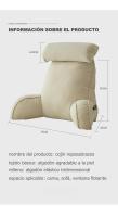 Almohada de Cabeza de Poliéster 100% Almohada de Lectura de Espalda con Soporte de Cuerpo - details 8