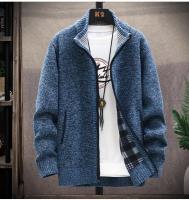 Cardigánes de Punto para Hombres en Invierno Cuellos Elevados, Gruesos, Moda Casual - details 10