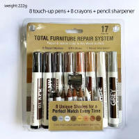 Kit de retoque de muebles, marcador Amp Füllstoff Sticks Holz Verbund Korn Farbe Reparatur Stift Kratzer Wiederherstellung, parche para rasguños, 6 uds. - details 1