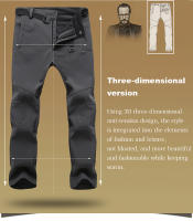 LNGXO Pantalones de Vellón para Hombres Cálidos, Impermeables, a Prueba de Viento para Invierno - details 5