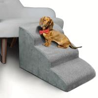 Non-Slip Foam Dog Ramps Friendly Machine Washable Slope Dog Steps Easy Install Detachable Pet Climbing Ladder Sofa - details 1
