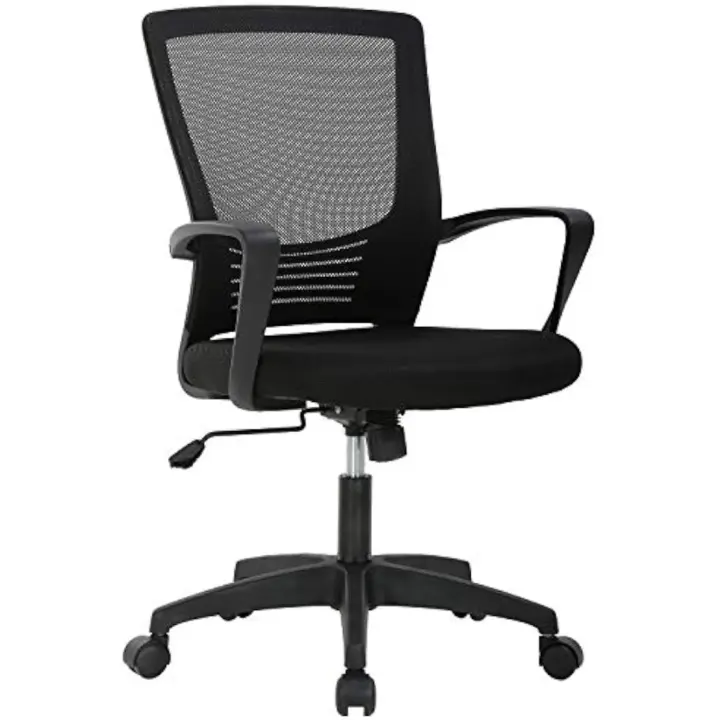 Oficina o Escritorio ergonómico con Soporte Lumbar y Respaldo de Malla Transpirable. Altura Regulable. Giratoria - 1