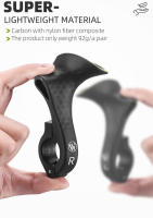 WEST BIKING-empuñaduras interiores para manillar de bicicleta de montaña, accesorio de diseño ergonómico, de nailon, 22,2mm - details 6