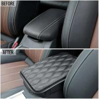 Cubierta de asiento de cuero BUNO para coche Almohadilla de apoyabrazos viscoelástica - details 1