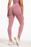 Leggings De Gimnasio Para Mujer Cintura Alta Sin Costuras Push up Sexy Encaje De Pierna Estilo Casual De Color Negro - details 12
